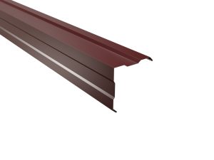 Außenecke, gesickt, 150x150 mm - 90° Stahl= 0,50 mm, 25µm Polyester/RSB