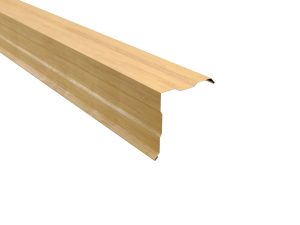 Ortgangwinkel, gesickt, 150x150 mm - 90° Stahl= 0,50 mm, 35µm Strukturpolyester/RSB