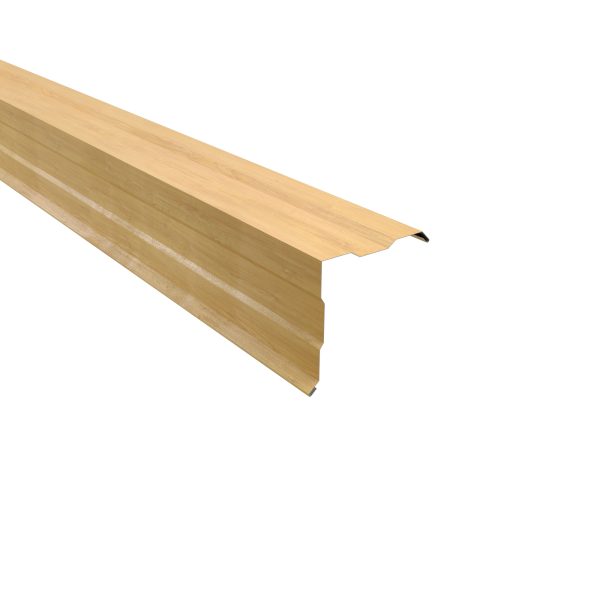 Ortgangwinkel, gesickt, 150x150 mm - 90° Stahl= 0,50 mm, 35µm Strukturpolyester/RSB