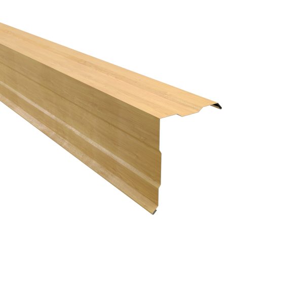 Ortgangwinkel, gesickt, 210x160 mm - 90° Stahl= 0,50 mm, 35µm Strukturpolyester/RSB