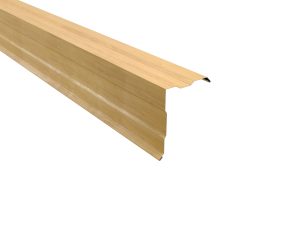 Ortgangwinkel, gesickt, 160x115 mm - 90° Stahl= 0,50 mm, 35µm Strukturpolyester/RSB