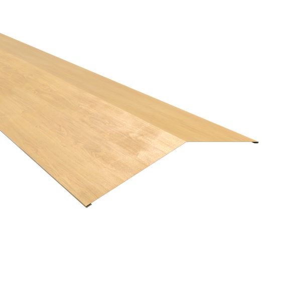 Firstblech, flach, 250x250 mm - 150° Stahl= 0,50 mm, 35µm Strukturpolyester/RSB