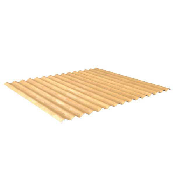 W-1/1064LA, Holzoptik Ahorn Profil 76/18-Sinus, D=0,50 mm, 35µm Strukturpolyester/RSB