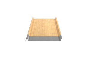 W-33/500LR, Farbe Holzoptik Ahorn D=0,50 mm, 35µm Strukturpolyester/RSB