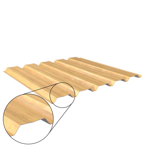W-35/1035LAZ, Holzoptik Ahorn D=0,50 mm, 35µm Strukturpolyester/RSB