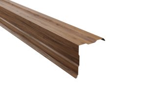 Ortgangwinkel, gesickt, 150x150 mm - 90° Stahl= 0,50 mm, 35µm Strukturpolyester/RSB