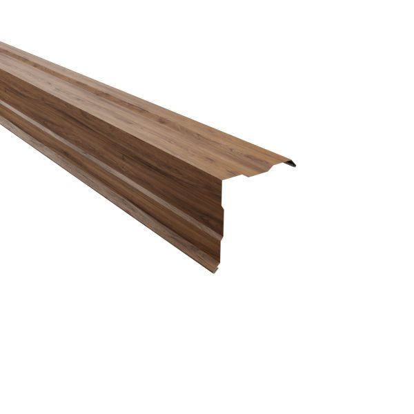 Ortgangwinkel, gesickt, 150x150 mm - 90° Stahl= 0,50 mm, 35µm Strukturpolyester/RSB