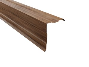 Ortgangwinkel, gesickt, 210x160 mm - 90° Stahl= 0,50 mm, 35µm Strukturpolyester/RSB