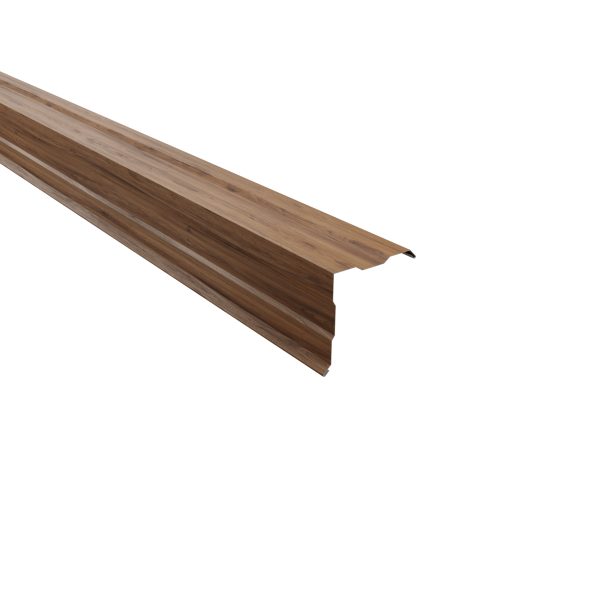 Ortgangwinkel, gesickt, 115x115x2000 mm Stahl=0,50 mm, 35my Strukturpolyester