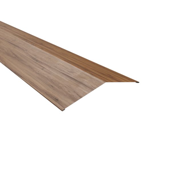 Firstblech, flach, 198x198 mm - 150° Stahl= 0,50 mm, 35µm Strukturpolyester/RSB