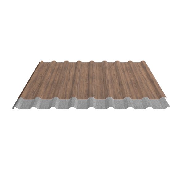 W-20/1100SC, Holzoptik Eiche dunkel D=0,50 mm, 35µm Strukturpolyester/RSB