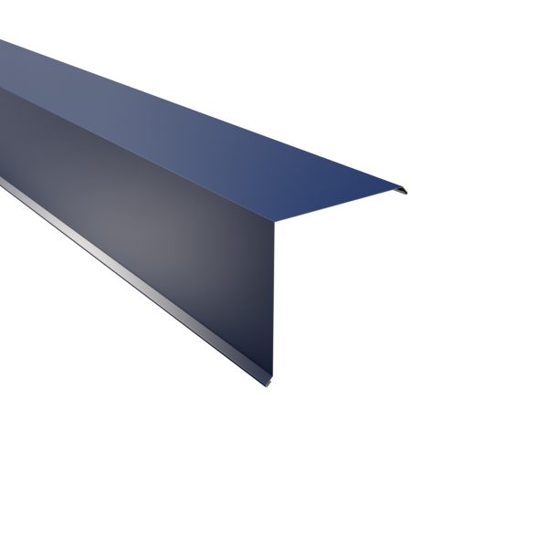 Ortgangwinkel, gesickt, 115 x115 mm 25µm Polyester, RAL 5010-enzianblau