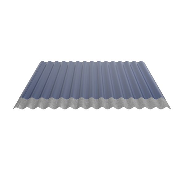 W-1/1064LR, RAL 5010-enzianblau Profil 76/18-Sinus, D=0,50 mm, 25µm Polyester/RSB