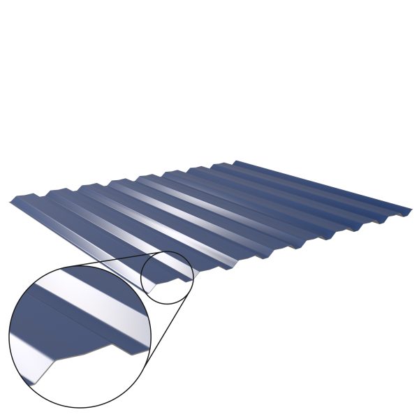 W-20/1100LAZ, RAL 5010-enzianblau D=0,50 mm, 25µm Polyester/RSB