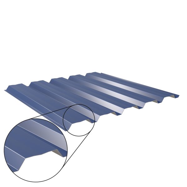 W-35/1035LAZ, RAL 5010-enzianblau D=0,50 mm, 25µm Polyester/RSB
