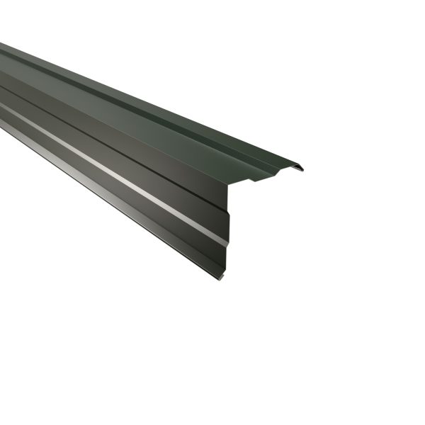 Ortgangwinkel, gesickt, 150x150 mm - 90° Stahl= 0,50 mm, 25µm Polyester/RSB