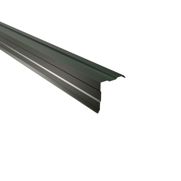 Ortgangwinkel, gesickt,115x115x1000 mm 25µm Polyester, RAL 6020-chromoxidgrün