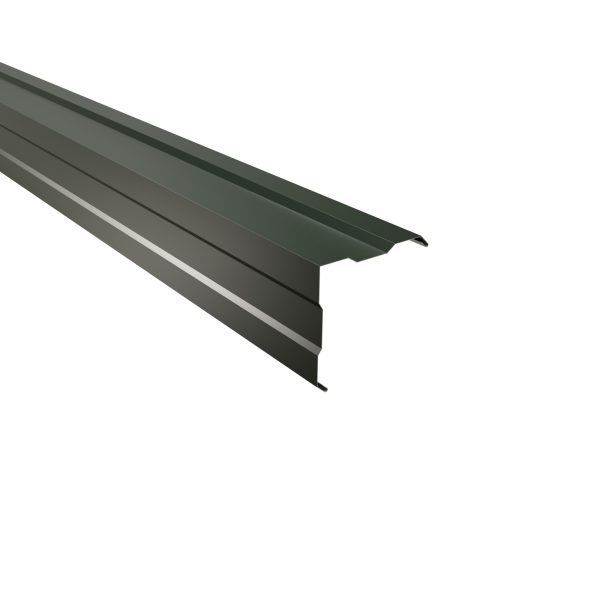 Außenecke, gesickt, 150x150 mm - 90° Stahl= 0,50 mm, 25µm Polyester/RSB