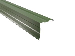 Ortgangwinkel, gesickt, 150x150 mm - 90° Stahl= 0,50 mm, 25µm Polyester/RSB
