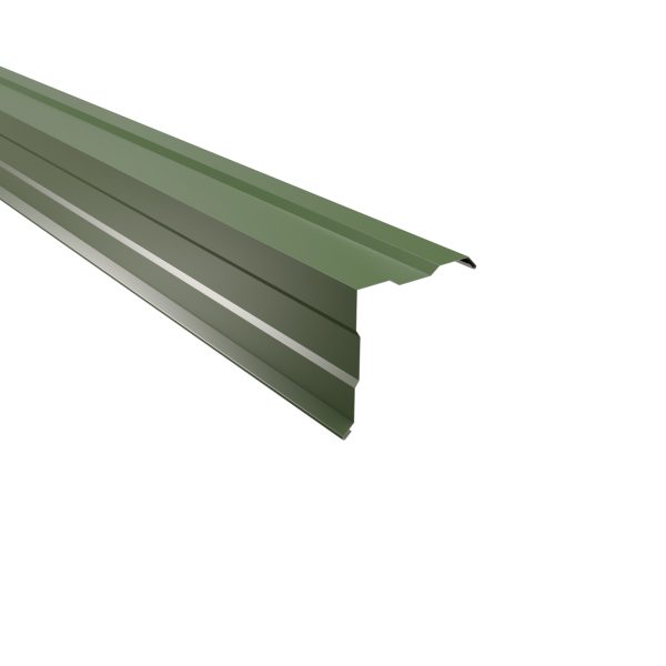 Ortgangwinkel, gesickt, 150x150 mm - 90° Stahl= 0,50 mm, 25µm Polyester/RSB