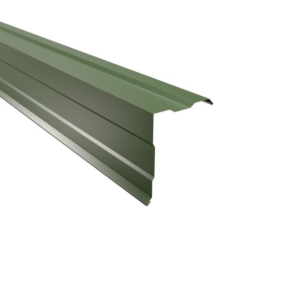 Ortgangwinkel, gesickt, 210x160 mm - 90° Stahl= 0,50 mm, 25µm Polyester/RSB