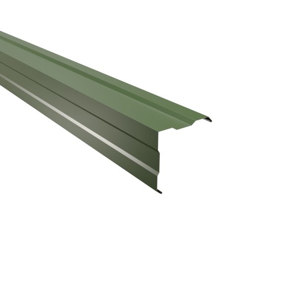 Außenecke, gesickt, 150x150 mm - 90° Stahl= 0,50 mm, 25µm Polyester/RSB