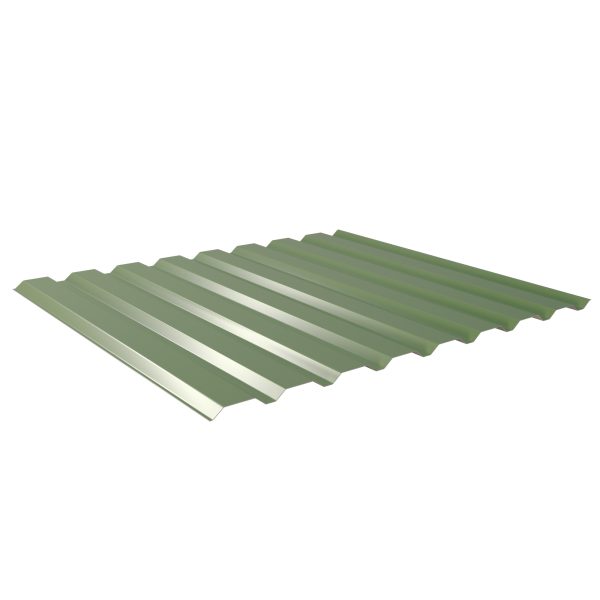 W-20/1100LA, RAL 6011-resedagrün D=0,50 mm, 25µm Polyester/RSB