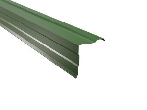 Ortgangwinkel, gesickt, 115 x115 mm 25µm Polyester, RAL 6002-laubgrün