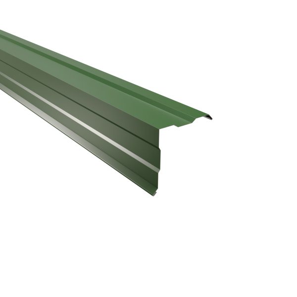Ortgangwinkel, gesickt, 115 x115 mm 25µm Polyester, RAL 6002-laubgrün