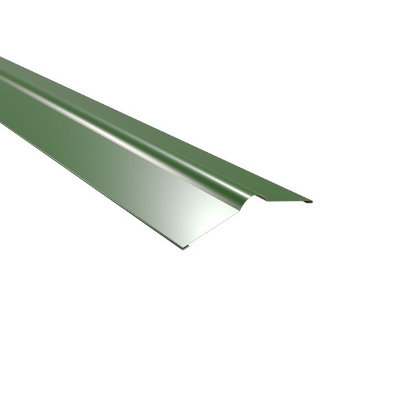 Firstbleche, flach, 140x140 mm 25µm Polyester, RAL 6002-laubgrün