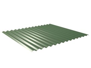 W-1/1064LK, RAL 6002-laubgrün Profil 76/18-Sinus, D=0,50 mm, 25µm Polyester/RSB