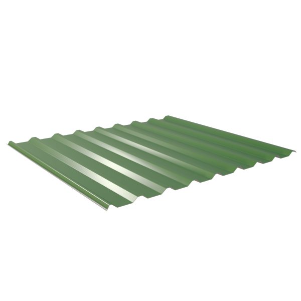 W-20/1100LR, RAL 6002-laubgrün D=0,50 mm, 25µm Polyester/RSB