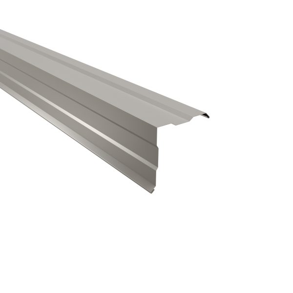 Ortgangwinkel, gesickt, 150x150 mm - 90° Stahl= 0,50 mm, 25µm Polyester/RSB