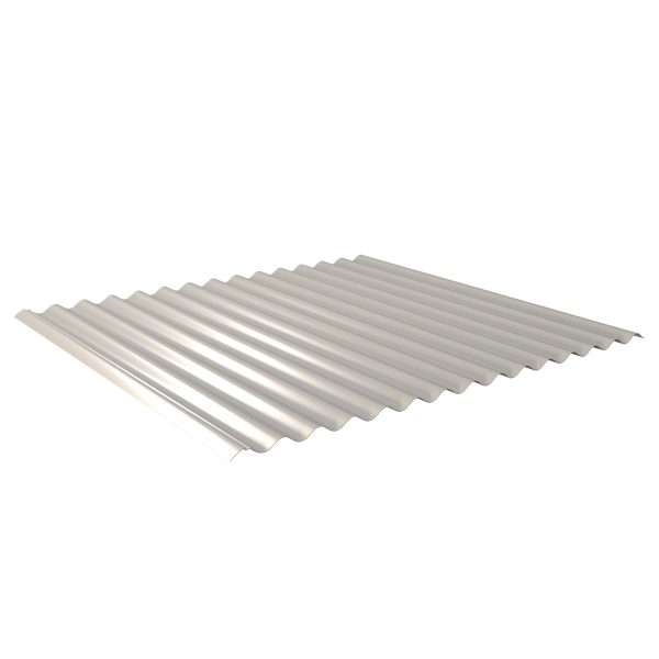 W-1/1064LK, RAL 7035-lichtgrau Profil 76/18-Sinus, D=0,50 mm, 25µm Polyester/RSB