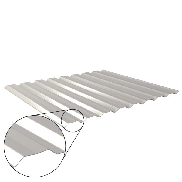 W-20/1100LAZ, RAL 7035-lichtgrau D=0,50 mm, 25µm Polyester/RSB