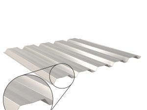 W-35/1035LAZ, RAL 7035-lichtgrau D=0,50 mm, 25µm Polyester/RSB