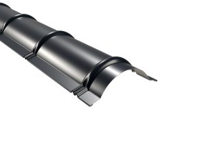 Firstbleche, halbrund, 1860 mm 25µm Polyester, RAL 7016-anthrazitgrau