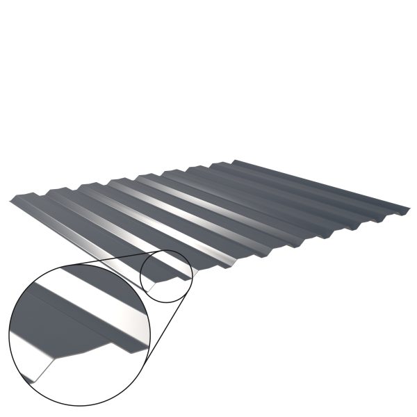 W-20/1100LV, RAL 7016-anthrazitgrau D=0,50 mm, 25µm Polyester/RSB