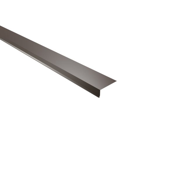 Traufenblech, 30x80 mm - 100° Stahl= 0,50 mm, 25µm Polyester/RSB