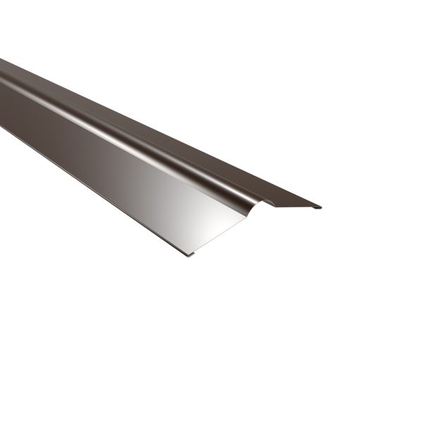 Firstbleche, flach, 140x140 mm 25µm Polyester, RAL 8014-sepiabraun