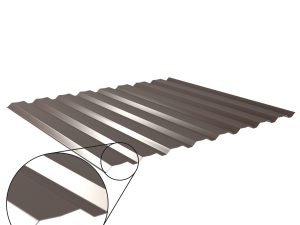 W-20/1100LAZ, RAL 8014-sepiabraun D=0,50 mm, 25µm Polyester/RSB