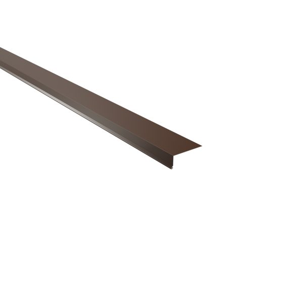 Traufenblech, 30x80 mm - 90° Stahl= 0,50 mm, 25µm Polyester/RSB