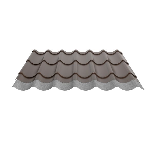 Typ 2/1060LV, RAL 8011-nussbraun D=0,50 mm, 25µm Polyester/RSB