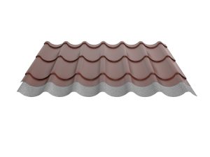 Typ 2/1060LK, RAL 8012-rotbraun D=0,50 mm, 25µm Polyester/RSB