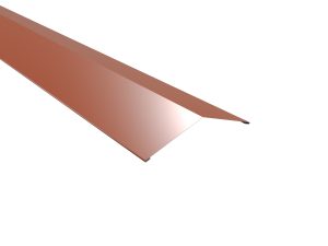 Firstblech, flach, 145x145 mm - 140° Stahl= 0,50 mm, 25µm Polyester/RSB