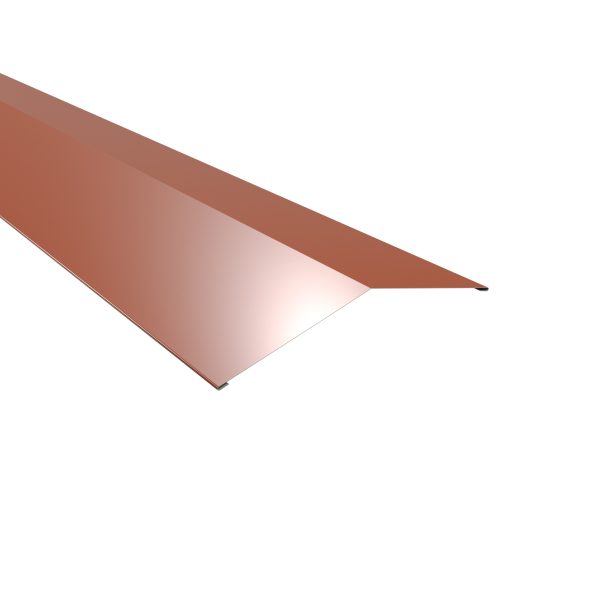 Firstblech, flach, 198x198 mm - 150° Stahl= 0,50 mm, 25µm Polyester/RSB