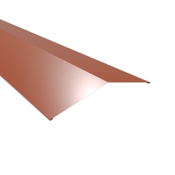 Firstblech, flach, 250x250 mm - 150° Stahl= 0,50 mm, 25µm Polyester/RSB