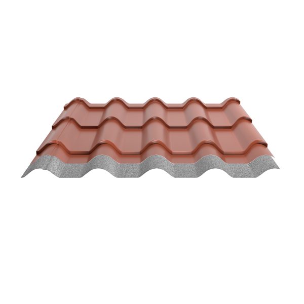Typ Europa, RAL 8004-kupferbraun D=0,50 mm, 25µm Polyester/RSB
