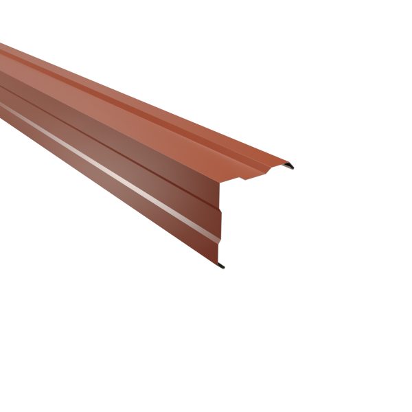 Außenecke, gesickt, 150x150 mm - 90° Stahl= 0,50 mm, 25µm Polyester/RSB