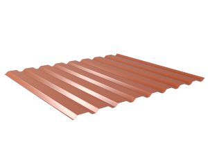 W-20/1100LA, RAL 8004-kupferbraun D=0,50 mm, 25µm Polyester/RSB